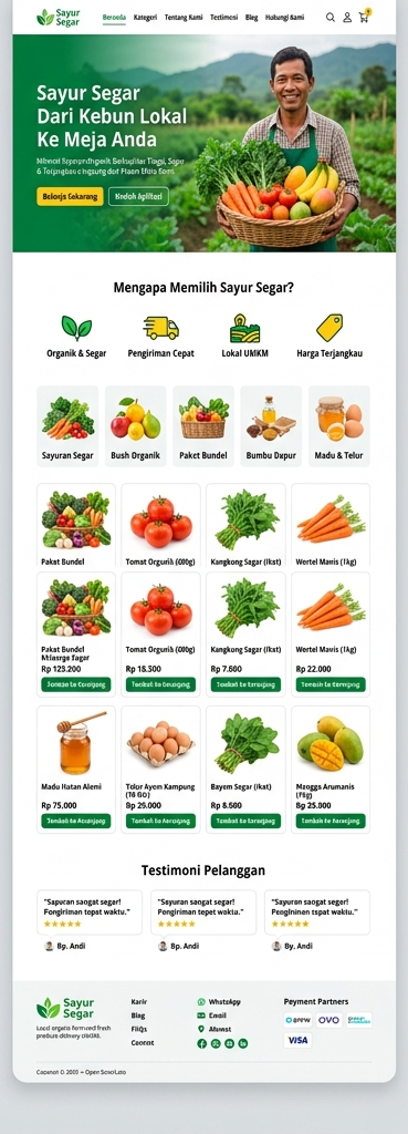 Desain Pertanian & Sayur Segar (Sayur Segar)