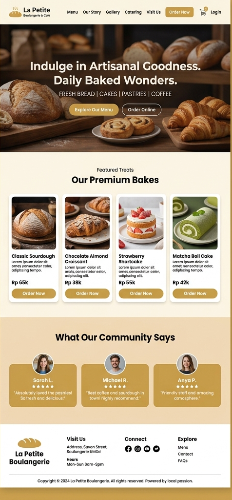 Desain Bakery & Cafe (La Petite Boulangerie)