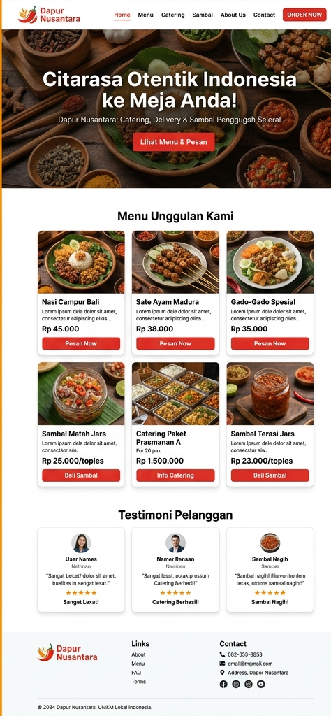 Desain Kuliner & Catering (Dapur Nusantara)
